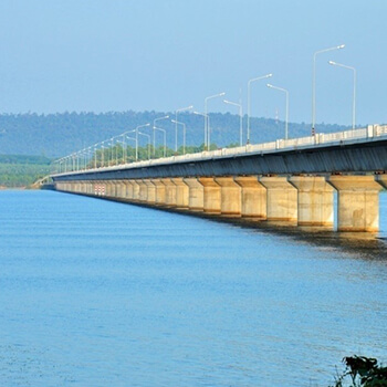 โครงการก่อสร้างสะพาน คสล.ข้ามอ่างเก็บน้ำลำปาว จังหวัดกาฬสินธุ์